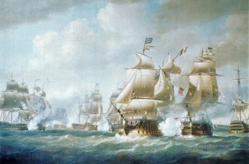 Santodomingo Naval Battle Oil Paintings